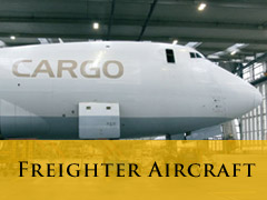 Freighter aircraft vertical banner